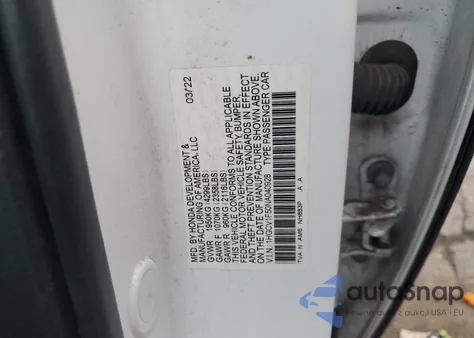 2022 Honda Accord Exl from USA, damaged, VIN 1HGCV1F50NA040928